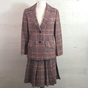 Pendleton 70's Vintage Plaid Wool Suit